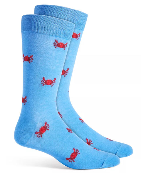 Club Room Men's Blue Crab Crew Socks  | Club Room in Lebanon