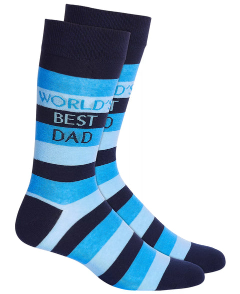 Club Room Men's Blue 'World's Best Dad' Crew Socks | Club Room in Lebanon