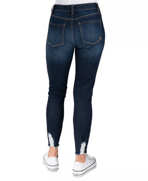 Indigo Rein Women's Dark Blue Curvy High Rise Skinny Ankle Jeans | Indigo Rein in Lebanon
