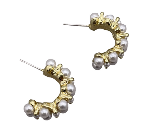 On 34th Women's Silver-Tone Medium Imitation Earrings | On 34th In Lebanon