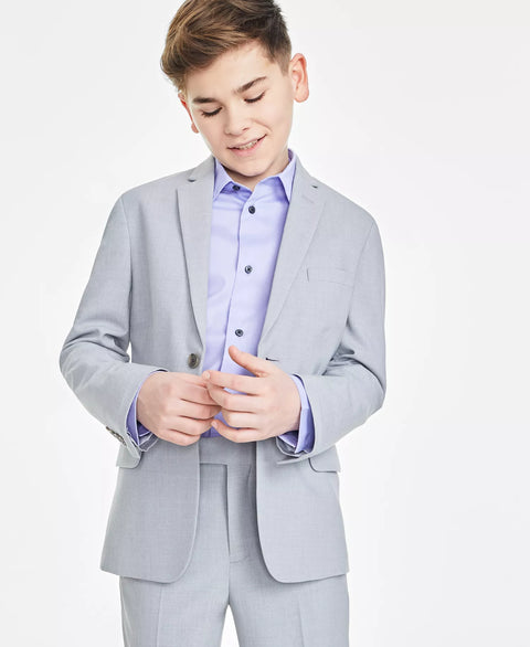 Calvin Klein Boy's Silver Slim Fit Stretch Suit Blazer | Calvin Klein In Lebanon
