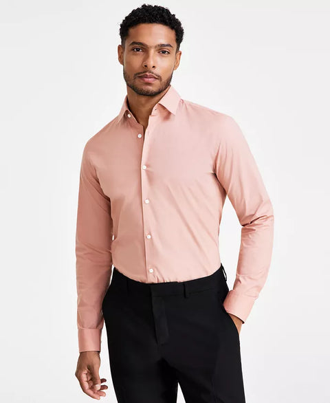 Hugo Boss Men's Blush Kenno Slim-Fit Solid Dress Shirt |Hugo Boss In Lebanon
