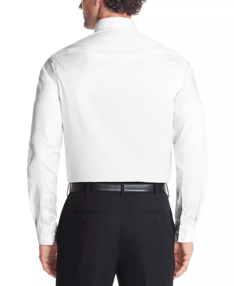 Michael Kors Men's White Regular Fit Airsoft Stretch Ultra Wrinkle Free Dress Shirt | Michael Kors in Lebanon