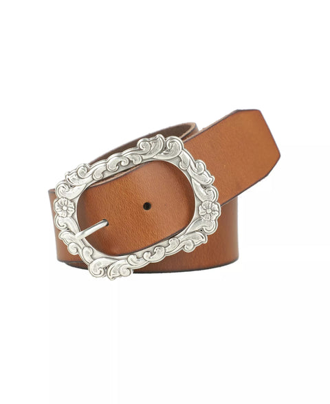 Frye Women's Brown Smooth Panel with Floral Buckle | Frye in Lebanon