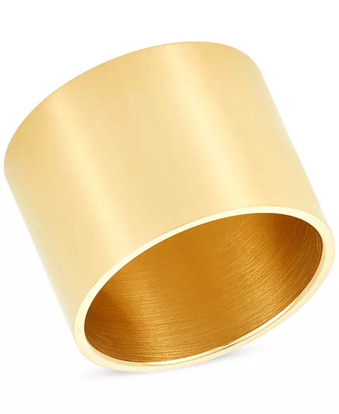 Adornia Women's Gold Tone Water-Resistant Cigar Band Ring| Adornia  in Lebanon