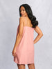 Sinsay Women's Pink Viscose And A Linen Blend Classic Mini Dress | Sinsay In Lebanon