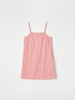 Sinsay Women's Pink Viscose And A Linen Blend Classic Mini Dress | Sinsay In Lebanon