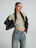 Sinsay Women's Warm Olive T-Shirt | Sinsay In Lebanon