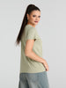 Sinsay Women's Warm Olive T-Shirt | Sinsay In Lebanon