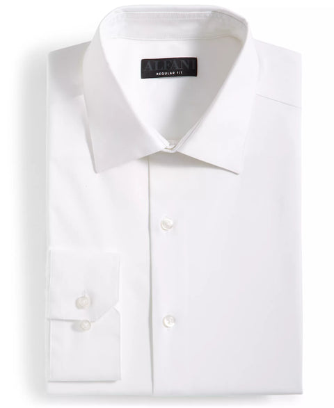 Alfani Men's Regular-Fit Temperature Regulating Solid Dress Shirt | Alfani in Lebanon