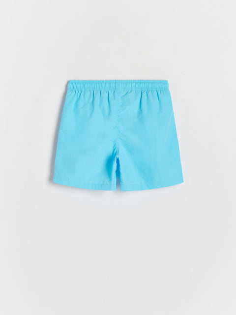 Reserved Boy's Aqua Printed Swim Trunks | Reserved In Lebanon