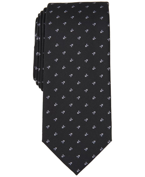 Alfani Men's Black Galway Slim Neat Tie | Alfani In Lebanon