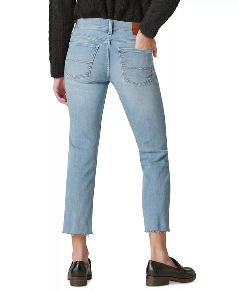 Lucky Brand Women's Light Blue Sweet Crop Mid-Rise Jeans|Lucky Brand In Lebanon