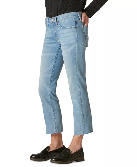 Lucky Brand Women's Light Blue Sweet Crop Mid-Rise Jeans|Lucky Brand In Lebanon