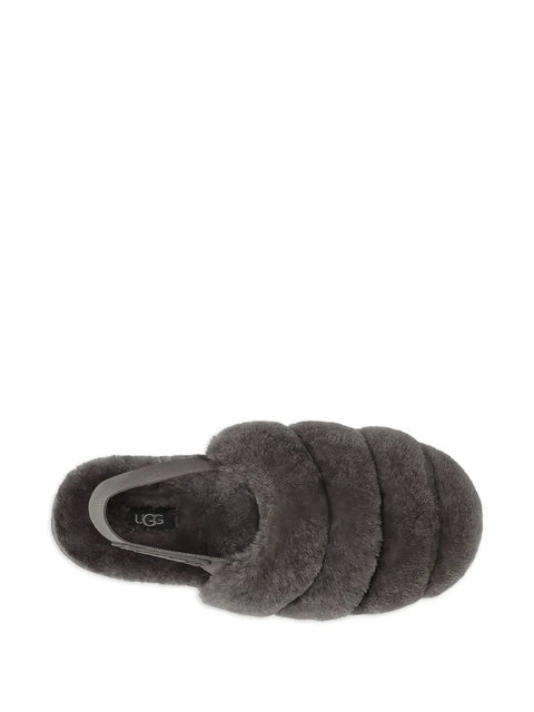 Ugg Women's Dark Grey Super Fluff Slippers | Ugg In Lebanon