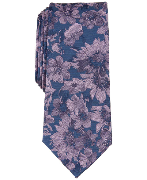 Bar III  Men's Dusty Pink Malaga Floral  Necktie | Bar III  In Lebanon