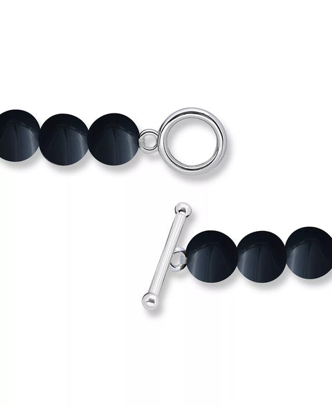Mayc's Women's Black Plated Multi Genuine Stone Stretch Bracelet | Mayc's in Lebanon