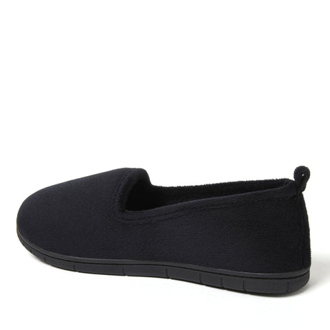 Dearfoams Women's Black Rachel Velour Closed Back Panduff | Dearfoams In Lebanon