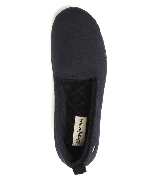 Dearfoams Women's Black Rachel Velour Closed Back Panduff | Dearfoams In Lebanon