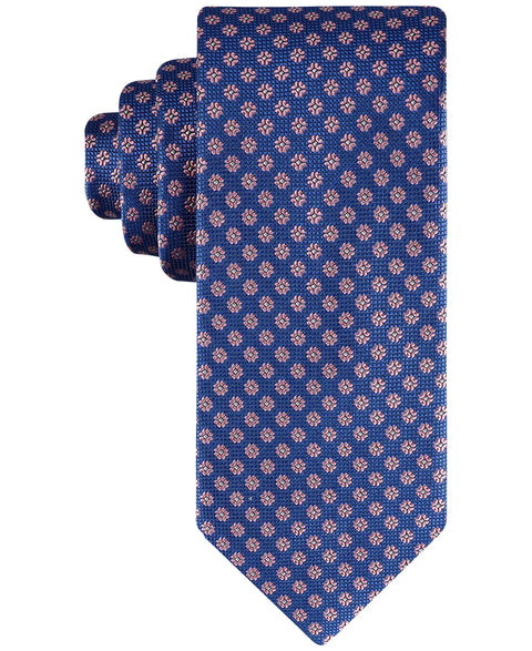 Tommy Hilfiger Men's Navy Pink Floral Medallion Tie |Tommy Hilfiger In Lebanon