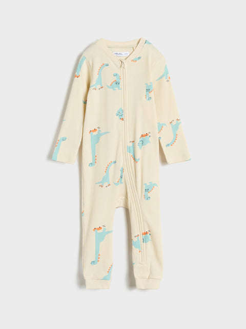 Sinsay Baby Boy's Blue/Beige Rompers With Dino Print 2-pack | Sinsay In Lebanon