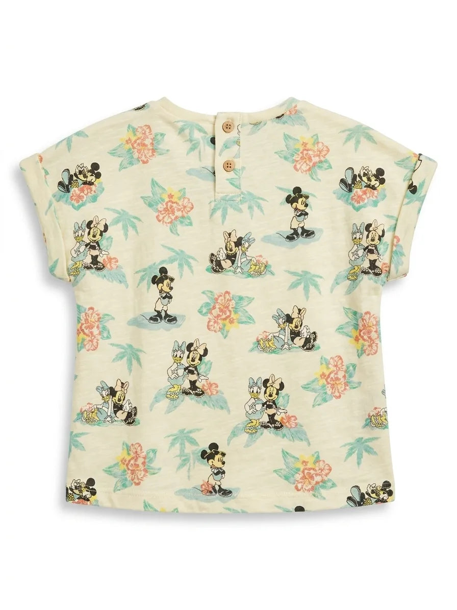 Zara Baby Girl's Light Yellow Printed T-Shirt | Zara In Lebanon