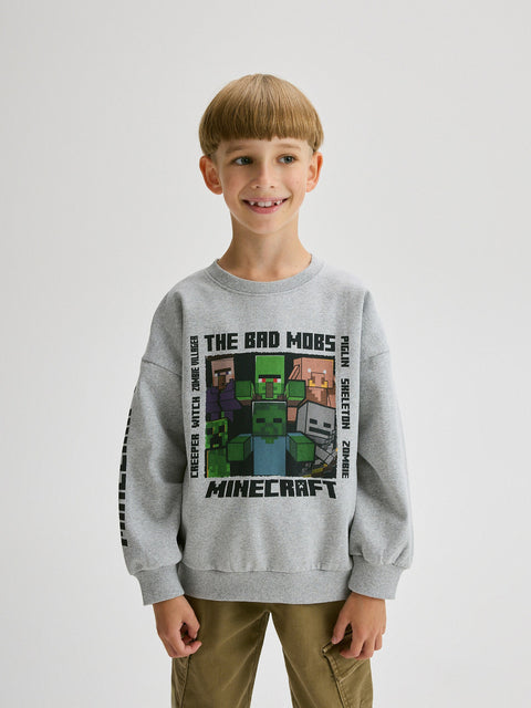 Reserved Boy's Light Grey Minecraft Sweatshirt | Reserved In Lebanon