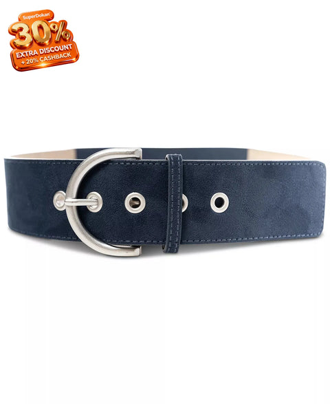 Style & Co Women's Navy Suede Stretch Belt | Style & Co In Lebanon