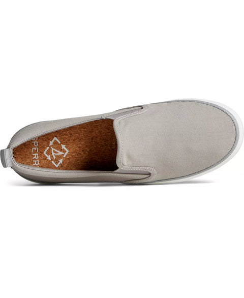 Sperry Women's Light Grey Crest Twin Gore Seacycled Casual Sneakers | Sperry In Lebanon