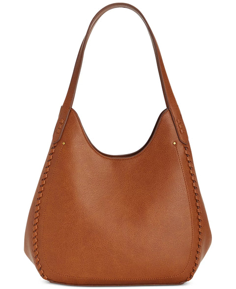 Style & Co Women's Brown Whip-Stitch Soft 4-Poster Tote Shoulder Bag | Style & Co In Lebanon