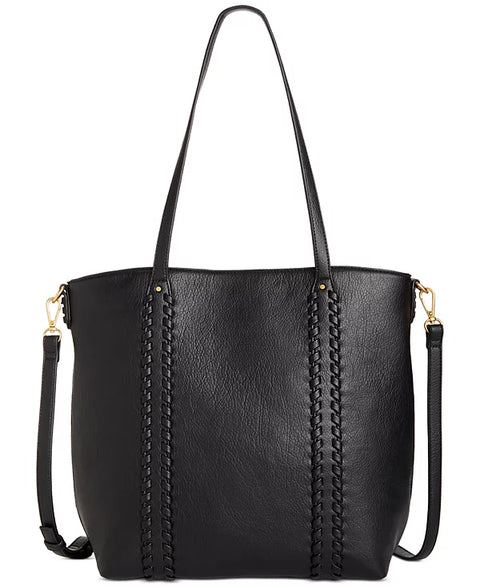 Style & Co Women's Black Leather Shoulder Bag | Style & Co In Lebanon