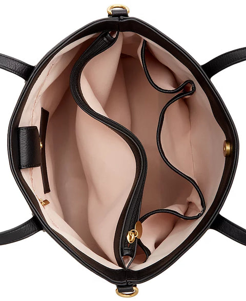 Style & Co Women's Black Leather Shoulder Bag | Style & Co In Lebanon