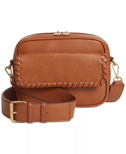 Style & Co Women's Camel Whip-Stitch Camera Crossbody Bag | Style & Co In Lebanon