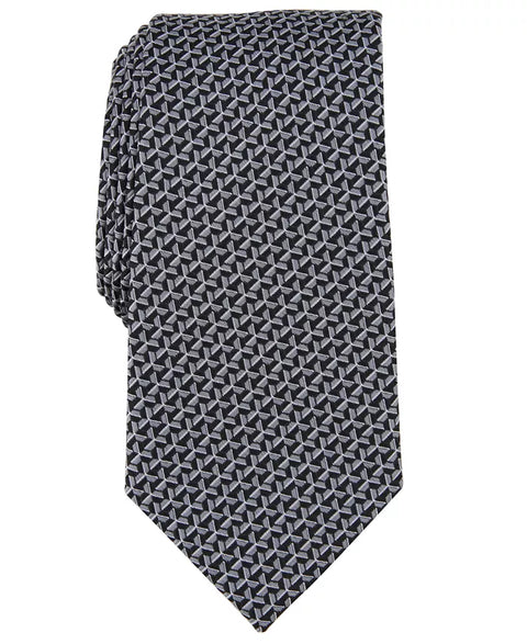 Perry Ellis Portfolio Men's Black & Gray Rova Geo-Print Tie | Perry Ellis Portfolio In Lebanon