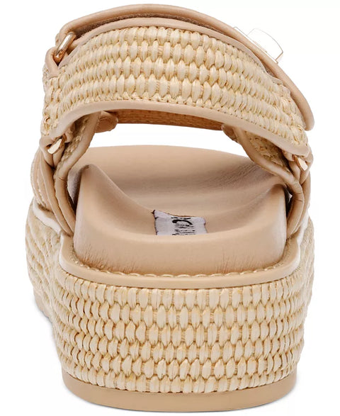 Steve Madden Women's Beige Bigmona Platform Footbed Sandals | Steve Madden In Lebanon