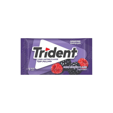 Trident Sugar Free Mixed Berries Gum 5pcs | Trident In Lebanon