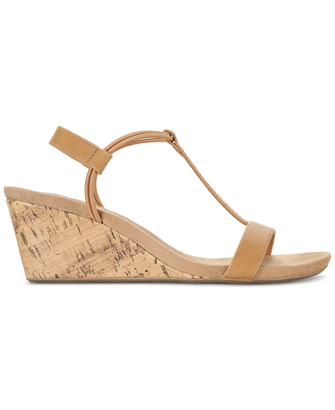Style & Co Women's Medium Tan Mulan Wedge Open-Toe Sandals | Style & Co In Lebanon