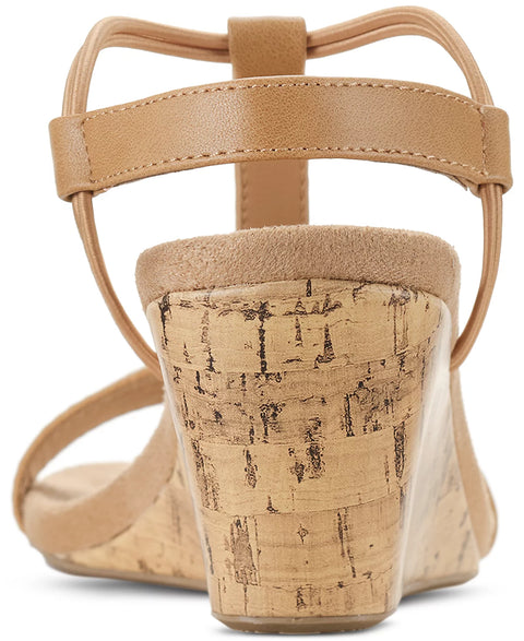 Style & Co Women's Medium Tan Mulan Wedge Open-Toe Sandals | Style & Co In Lebanon
