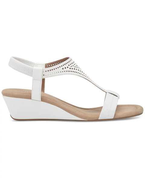 Style & Co Women's White Step N Flex Vacanzaa Wedge Sandals | Style & Co In Lebanon