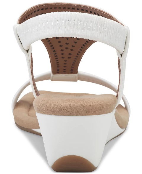 Style & Co Women's White Step N Flex Vacanzaa Wedge Sandals | Style & Co In Lebanon