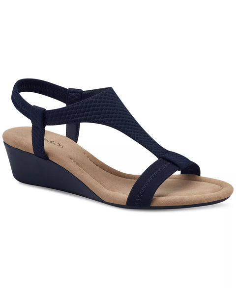 Style & Co Women's Navy Step N Flex Vacanzaa Wedge Sandals | Style & Co In Lebanon