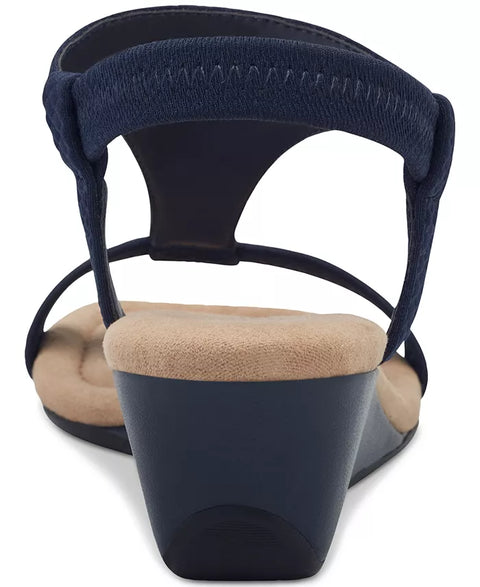 Style & Co Women's Navy Step N Flex Vacanzaa Wedge Sandals | Style & Co In Lebanon