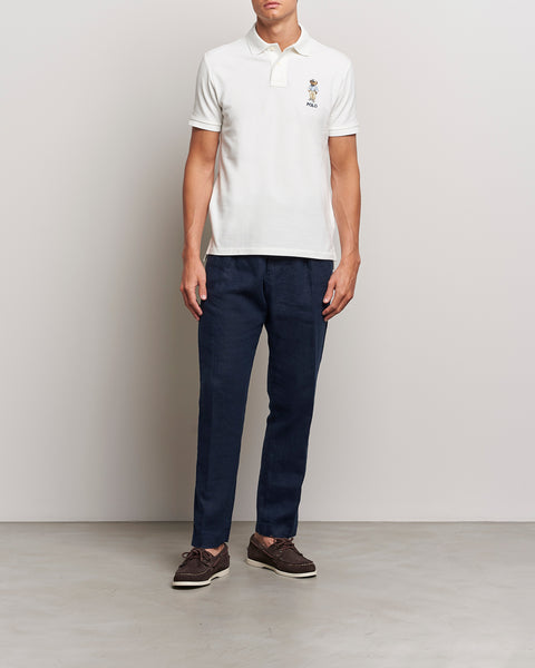 Polo Ralph Lauren Men's White Custom Slim Fit Bear Polo T-Shirt |Polo Ralph Lauren In Lebanon