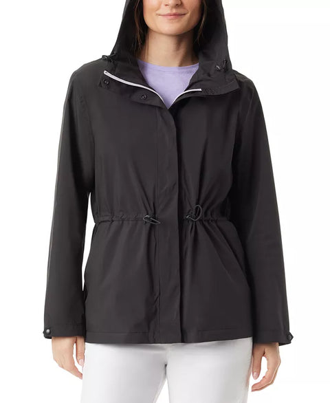 BASS OUTDOOR Women's Black Spring Hooded Anorak Jacket | BASS OUTDOOR In Lebanon