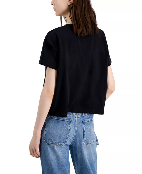 Grayson Threads Women's Black Cotton Snoopy Crewneck T-Shirt|Grayson Threads In Lebanon