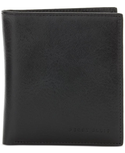 Perry Ellis Portfolio Men's Black Euro Bifold Wallet | Perry Ellis Portfolio In Lebanon