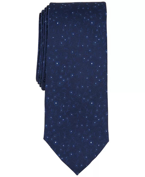 Bar III Men's Navy With White-Dot Floral Tie | Bar III In Lebanon