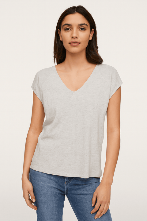 Mango Women's Grey Sleeveless Blouse| Mango in Lebanon