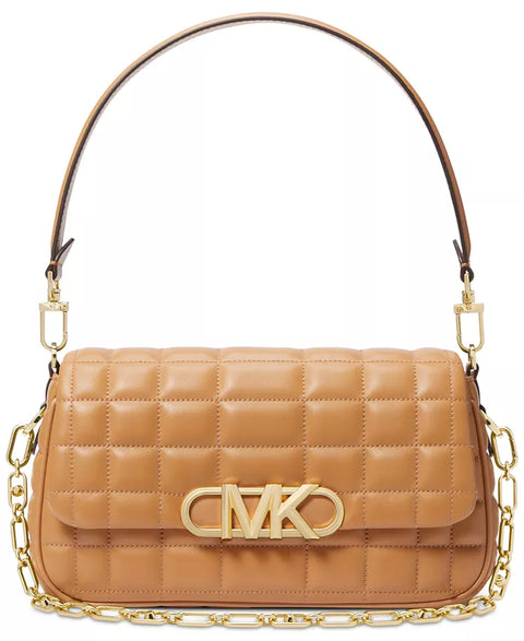 Michael Kors Women's Camel Parker Medium Leather Convertible Pouchette Shoulder Bag |Michael Kors In Lebanon