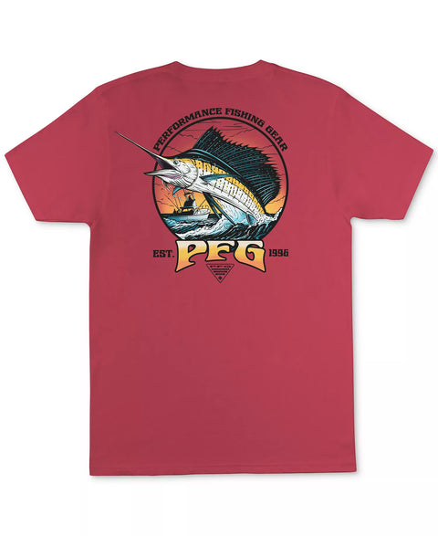 Columbia Men's Sunset Red Cruiser PFG Sailfish Graphic T-Shirt | Columbia in Lebanon